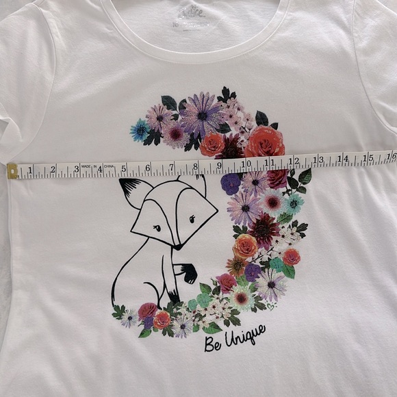 Justice Girls Graphic Tunic Short Sleeve Tee, size 16 - Picture 6 of 6